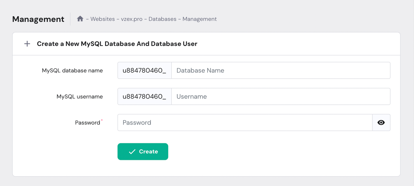 Database Setup